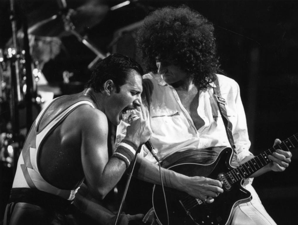 Freddie Mercury and Brian May