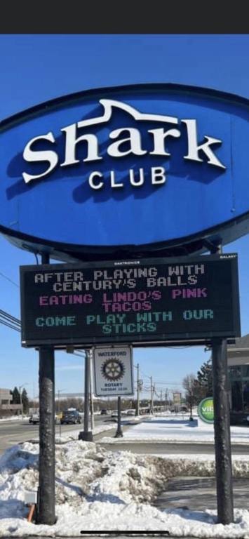 sharks club sign