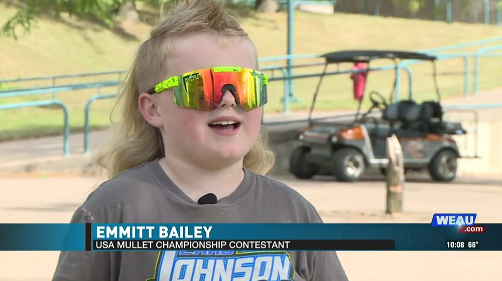 Mullet Boy' Emmitt Bailey is the 2022 Kid's Mullet Champion - The