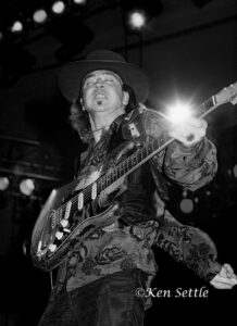 Stevie Ray Vaughan at Cobo 1989 (Photo by Ken Settle)