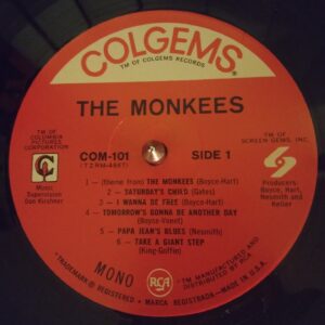 Label to the Monkees 1966 debut album