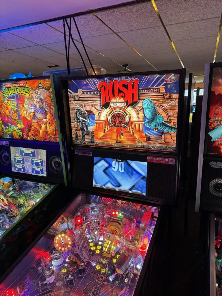 Rush pinball machine at Arcade in Brighton, Michigan