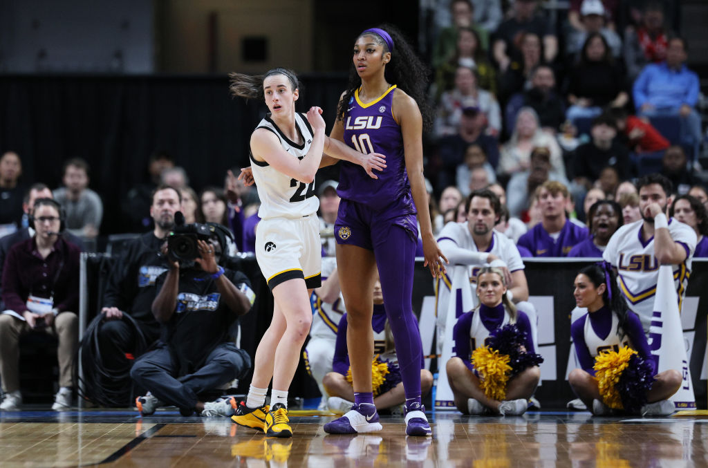 NCAA Women's Basketball Tournament - Albany Regional Caitlyn Clark and Angel Reese