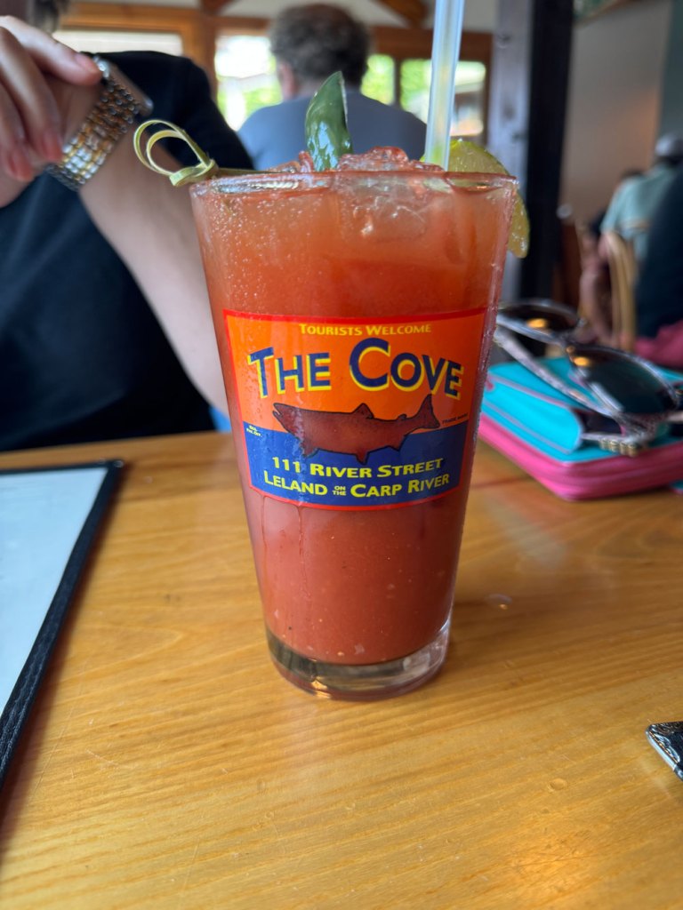 Bloody Mary at The Cove in Leland, Mi